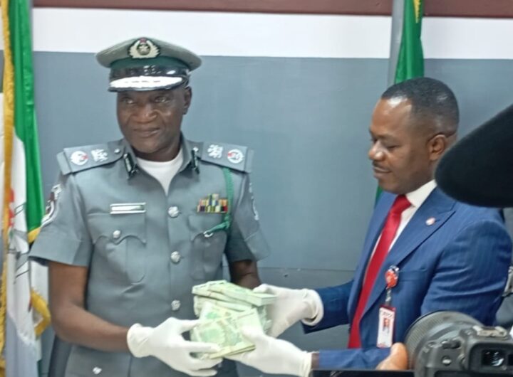 Customs intercepts, hands over 7 million CFA to EFCC