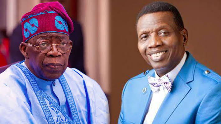 President Bola Tinubu and Pastor Enoch Adeboye