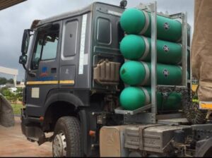 Dangote truck using CNG