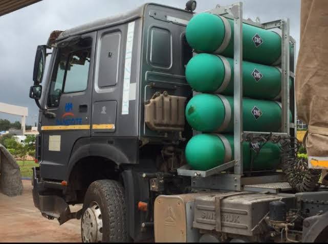 Dangote truck using CNG