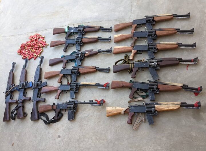 Police recover weapons from kidnappers