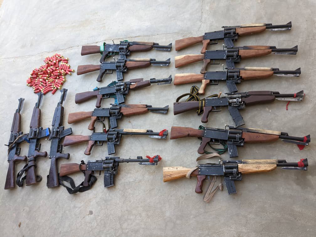 Police recover weapons from kidnappers