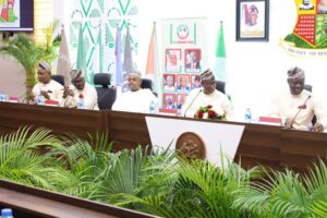 PDP Governors during a meeting on Monday in Ibadan