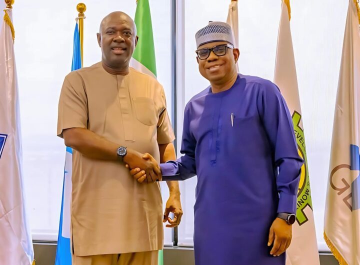 NNPCL GCEO, Bashir Bayo Ojulari, and the Minister of Petroleum Resources (Oil), Senator Heineken Lokpobiri