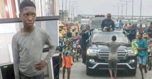 Alabi Quadri went viral for standing in front of the convoy of the 2023 Labour Party presidential candidate, Peter Obi.