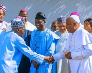 President Bola Tinubu with Christian leaders