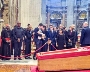 Mr. Peter Obi and Nigerian Cardinal, Francis Arinze paid their tributes to late Pope Francis at St Peter Basilica, in Rome