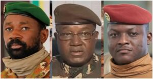 Assimi Goita of Mali Abdulrahamane Tchiani of Niger Ibrahim Traore of Burkina Faso 1