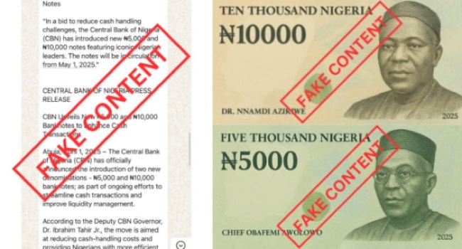 Fake naira notes