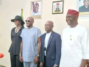 Benue State Governor, Hyacinth Alia announced the appointment at Government House, Makurdi, on Wednesday, when he received the music icon who paid him a sympathy visit.