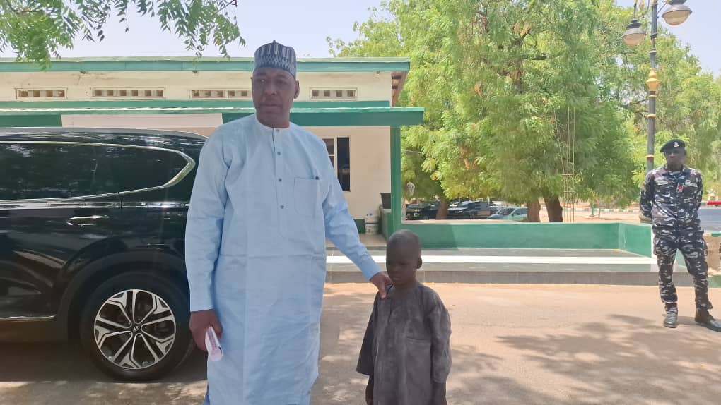 Borno State Governor, Babagana Zulum and the little Bashir Gaji