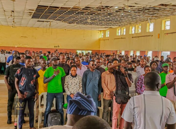 A cross section of participants at the official engagement held at the Azi Nyako Youth Centre in Jos