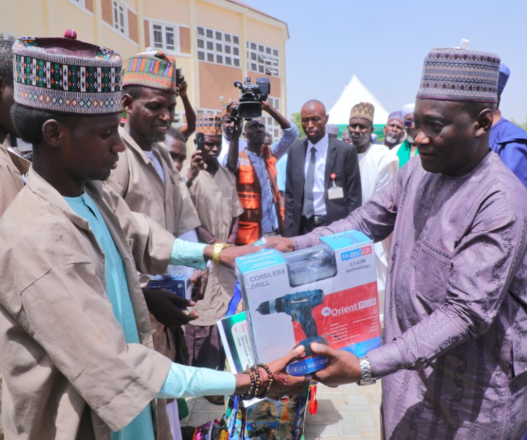 Zulum presents working tools to 150 almajiri trained in vocational skills 5 IMG 20250416 WA0028