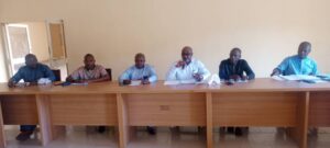 The Rector Benue Polytechnic Ugbokolo and his management team
