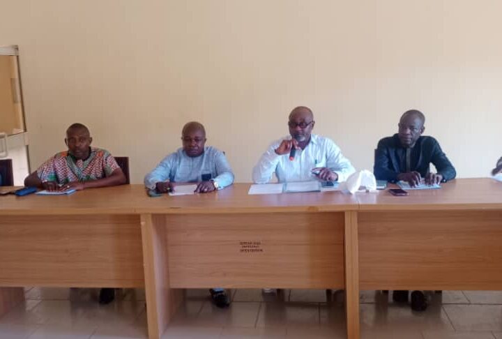 The Rector Benue Polytechnic Ugbokolo and his management team