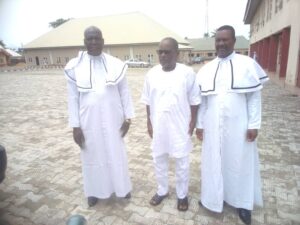 Rev. Dr. Augustine Akpen Leva and other during the one day fasting and prayers in NKST Iortyer Makurdi