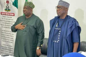 Governor Abdulrahman Abdulrazaq of Kwara led other governors on a condolence visit to Governor Mutfwang of Plateau State