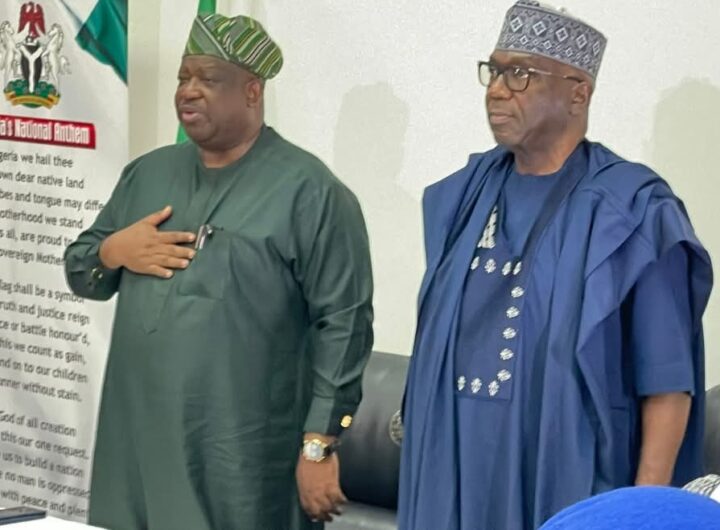 Governor Abdulrahman Abdulrazaq of Kwara led other governors on a condolence visit to Governor Mutfwang of Plateau State