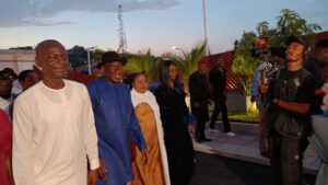 Goodluck Jonathan on Sunday in Abuja arrived at a reception organised by the “Friends of Dr Goodluck Jonathan” on his receiving the 2025 prestigious Sunhak Global Peace Prize Award in Seoul, South Korea.