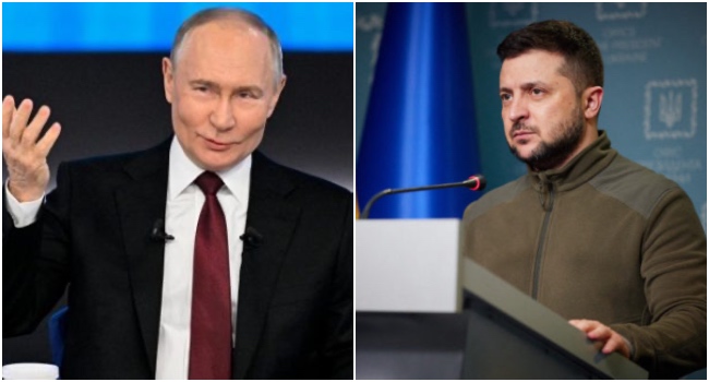 Russian President, Vladimir Putin and Ukrainian President, Volodymyr Zelenskyy