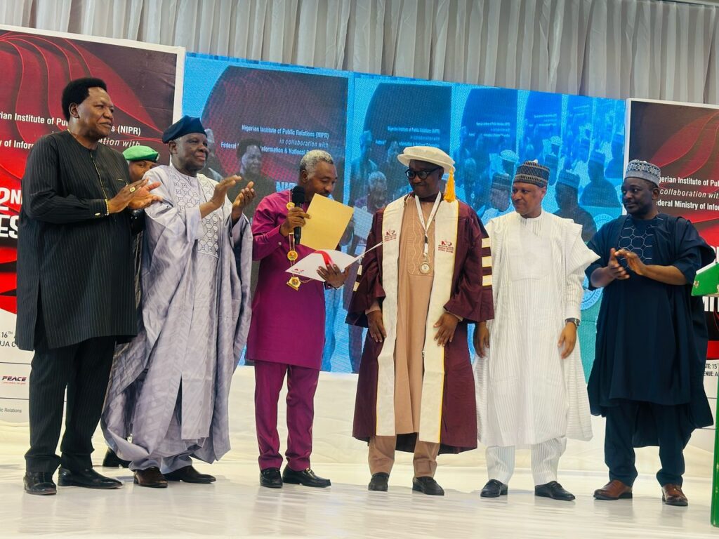 Speaker Abba as Fellow of NIPR