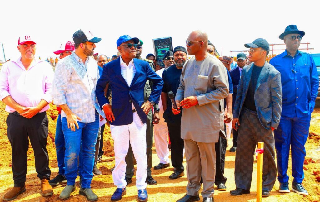 FCT Minister, Nyesom Wike inspecting project in Abuja