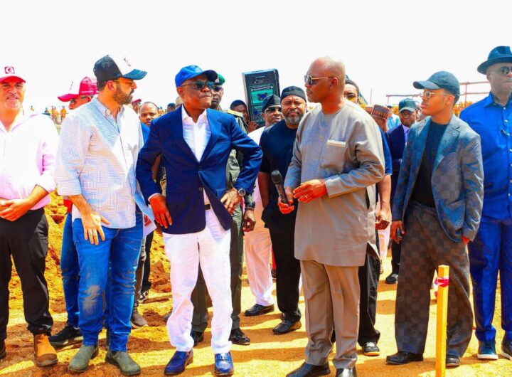 FCT Minister, Nyesom Wike inspecting project in Abuja