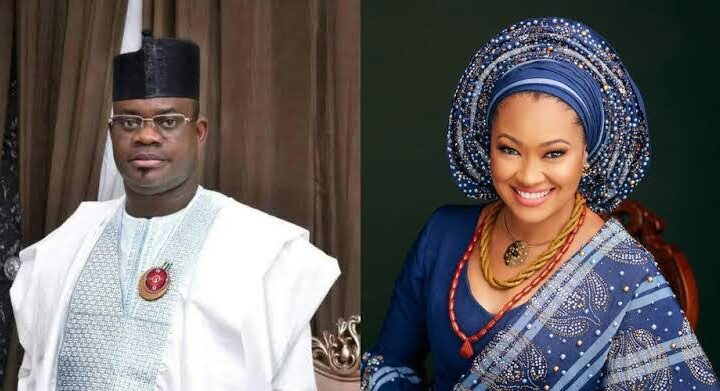Former Kogi State Governor, Yahaya Bello and Senator Natasha Akpoti