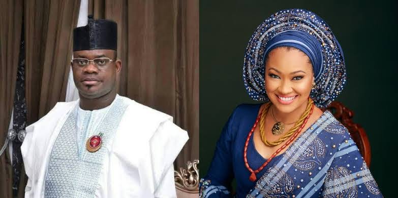 Former Kogi State Governor, Yahaya Bello and Senator Natasha Akpoti