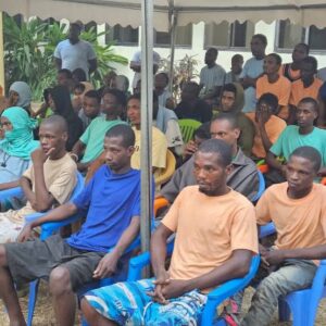 219 young Nigerians trafficked were trafficked to Ghana and forced into cybercrimes.