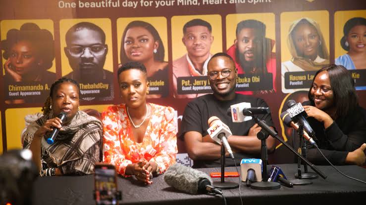 Funke Akindele, Bovi, Falz thrill audience at live conversation show