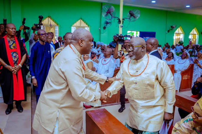Delta State Governor, Sheriff Oborevwori and former governor of the state, Chief James Ibori