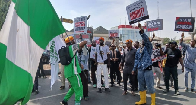 protesters in Abuja
