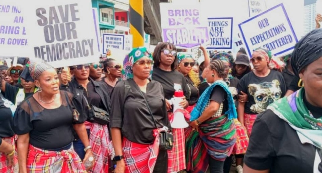 Women protesting in Rivers