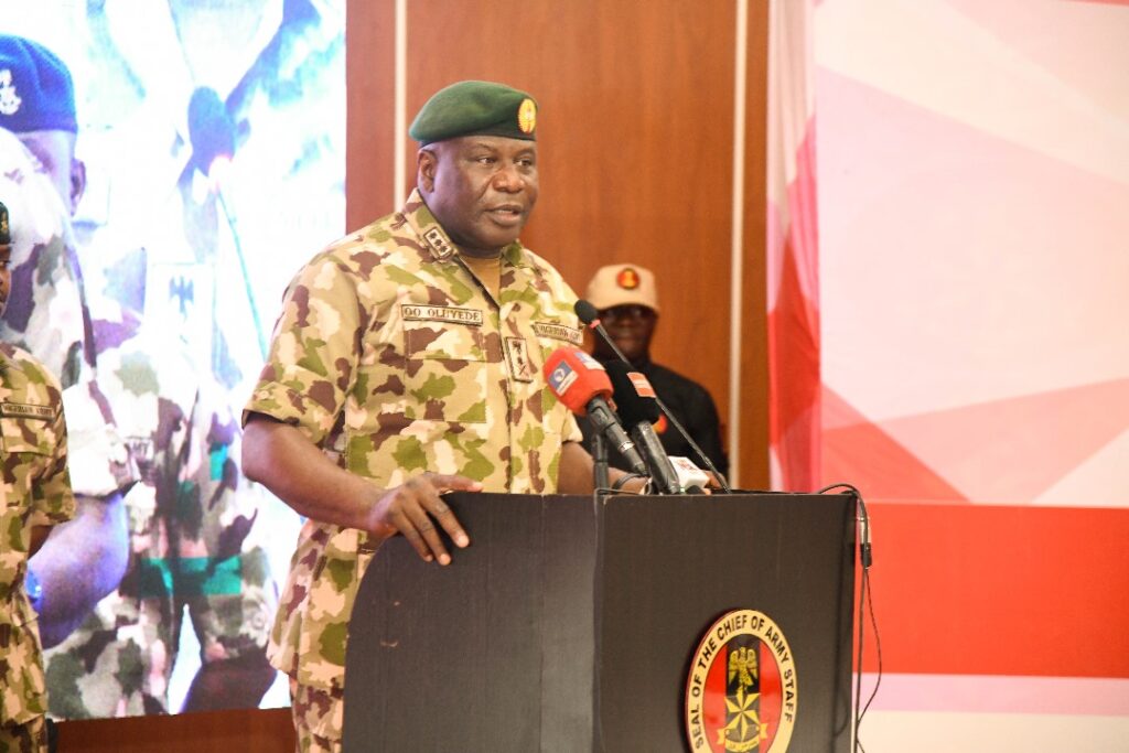Chief of Army Staff (COAS), Lt.-Gen. Olufemi Oluyede