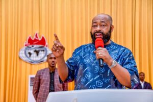 Governor Umaru Bago attended the 44th anniversary of Living Faith Church Worldwide, at its Minna Headquarters auditorium, Gbaiko.