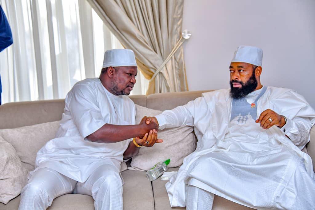 R-L: Niger State Governor, farmer Mohammed Umaru Bago and his deputy, Comrade Yakubu Garba