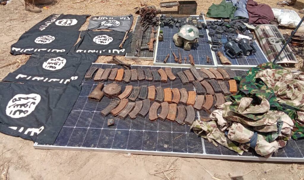 Weapons recovery from Boko Haram insurgents