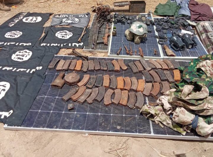 Weapons recovery from Boko Haram insurgents
