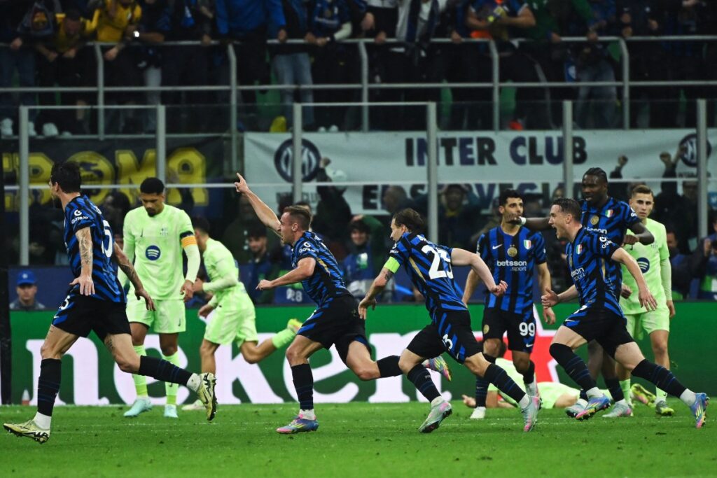 AFP 20250506 44PW7CW v1 Preview FblEurC1InterMilanBarcelona