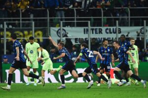 AFP 20250506 44PW7CW v1 Preview FblEurC1InterMilanBarcelona