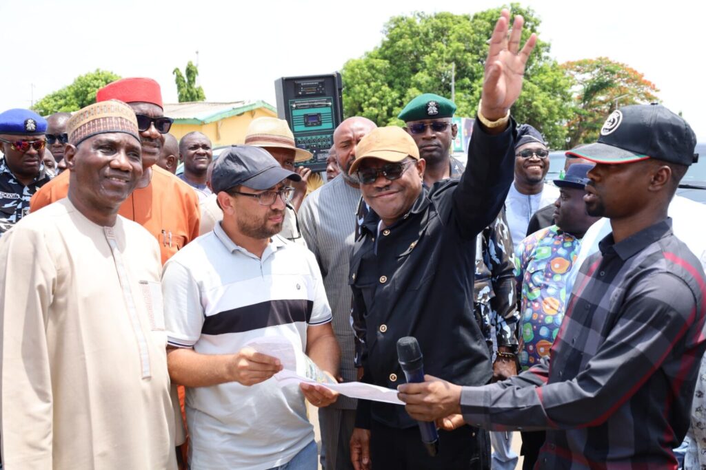 FCT Minister, Nyesom Wike inspecting project in Abuja