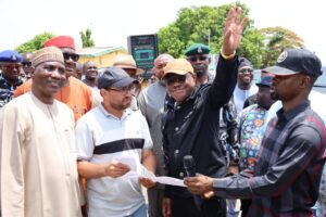 FCT Minister, Nyesom Wike inspecting project in Abuja