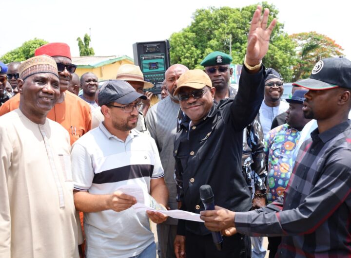 FCT Minister, Nyesom Wike inspecting project in Abuja