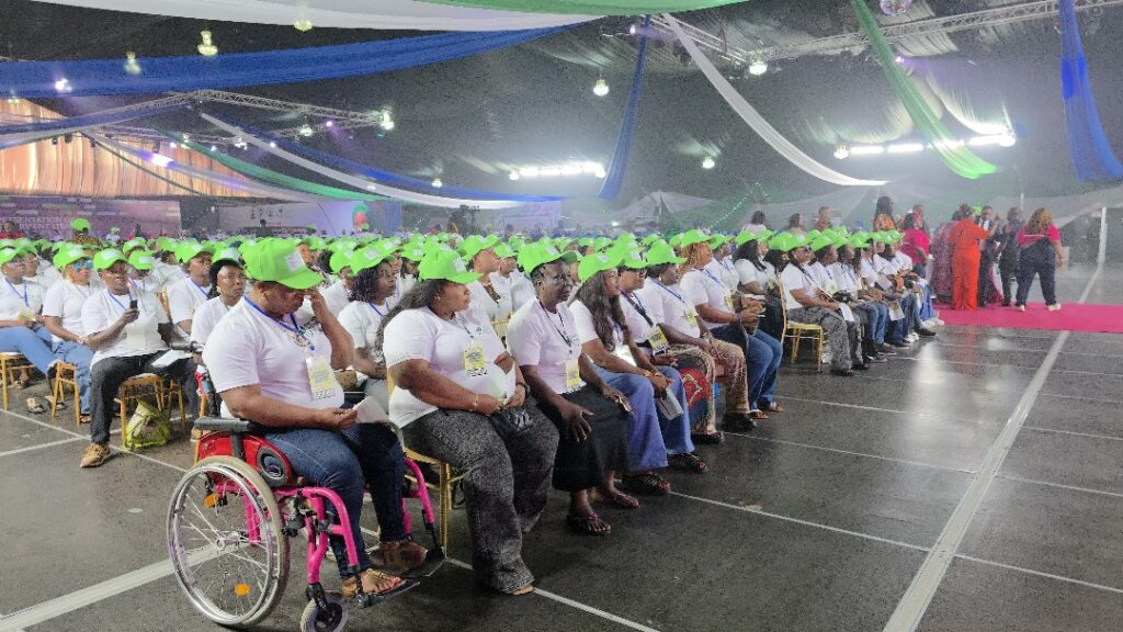Beneficiaries of the empowerment programme organised by the Office of the Senior Special Assistant to the President on Sustainable Development Goals (OSSAP-SDGs) and the Renewed Hope Initiative (RHI), on Friday in Port Harcourt, Rivers