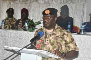 Commander of Operation Safe Haven (OPSH) and General Officer Commanding 3 Division, Major General AE Oyinlola