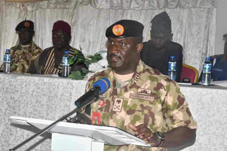 Commander of Operation Safe Haven (OPSH) and General Officer Commanding 3 Division, Major General AE Oyinlola