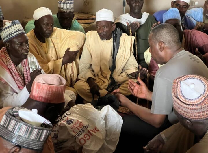 Borno State Governor, Prof. Babagana Zulum observed his prayers and fasting in Rann, headquarters of Kala Balge LGA