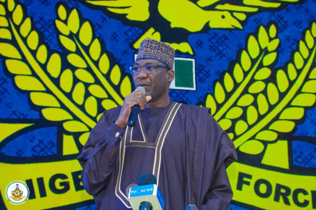 NAF @ 61: Zulum calls for inter-agency, civil-military collaboration 2 Borno State Commissioner for Information and Internal Security, Prof Usman Tar.