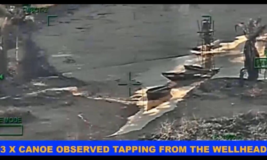 NAF destroys illegal oil refineries